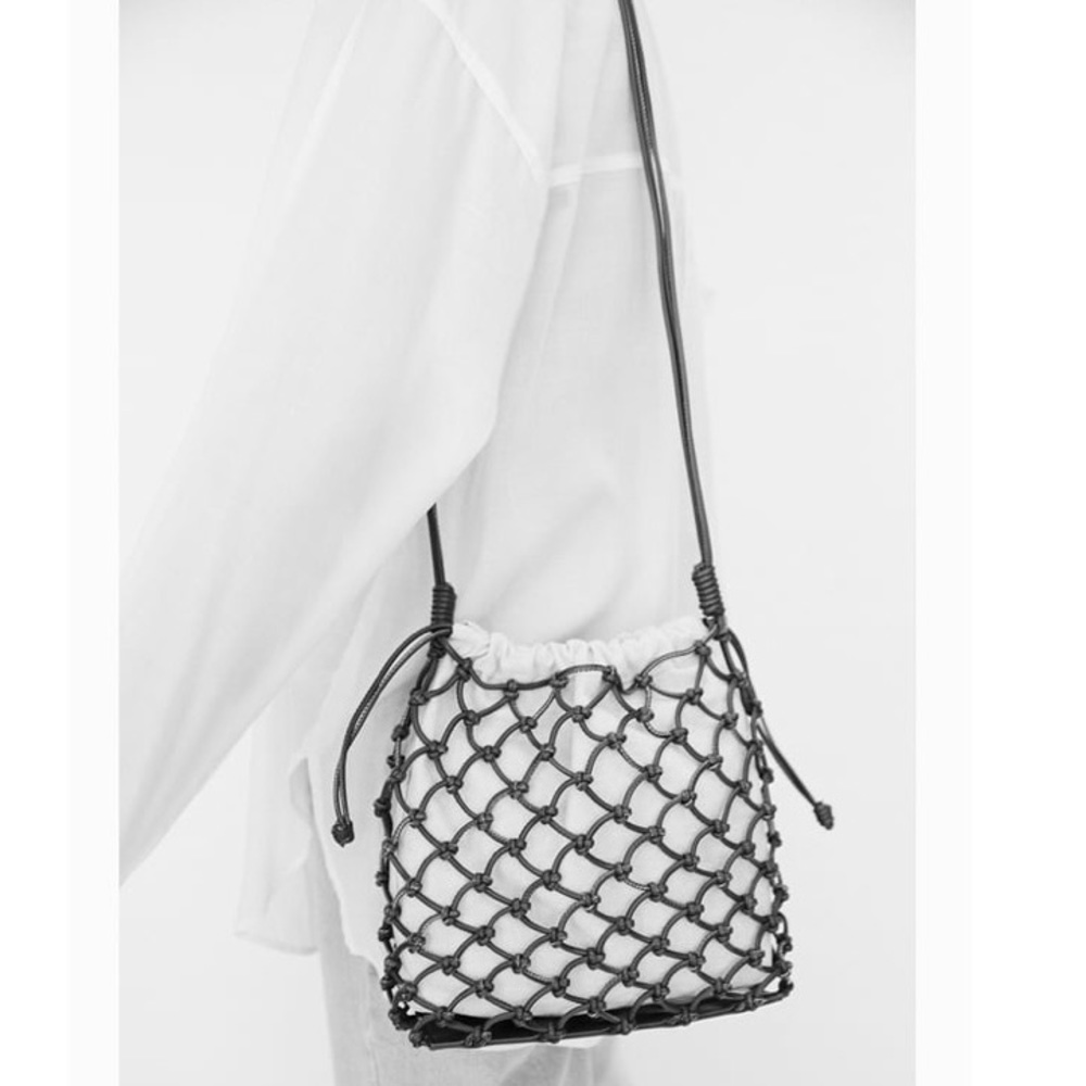 Zara Brown Knotted Mini Crossbody Bag - Picture 5 of 5